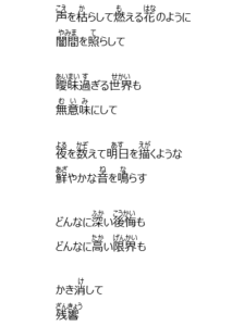 残響散歌 の歌詞は 鬼滅の刃 遊郭編オープニングはaimer ツグミのひとりごと